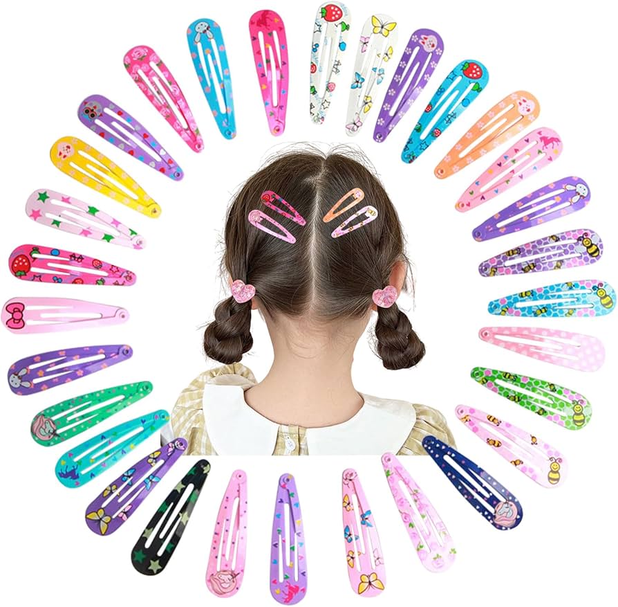 Amazon.co.jp: ヘアピン 子供 100個セット パッチンピン スナップヘア